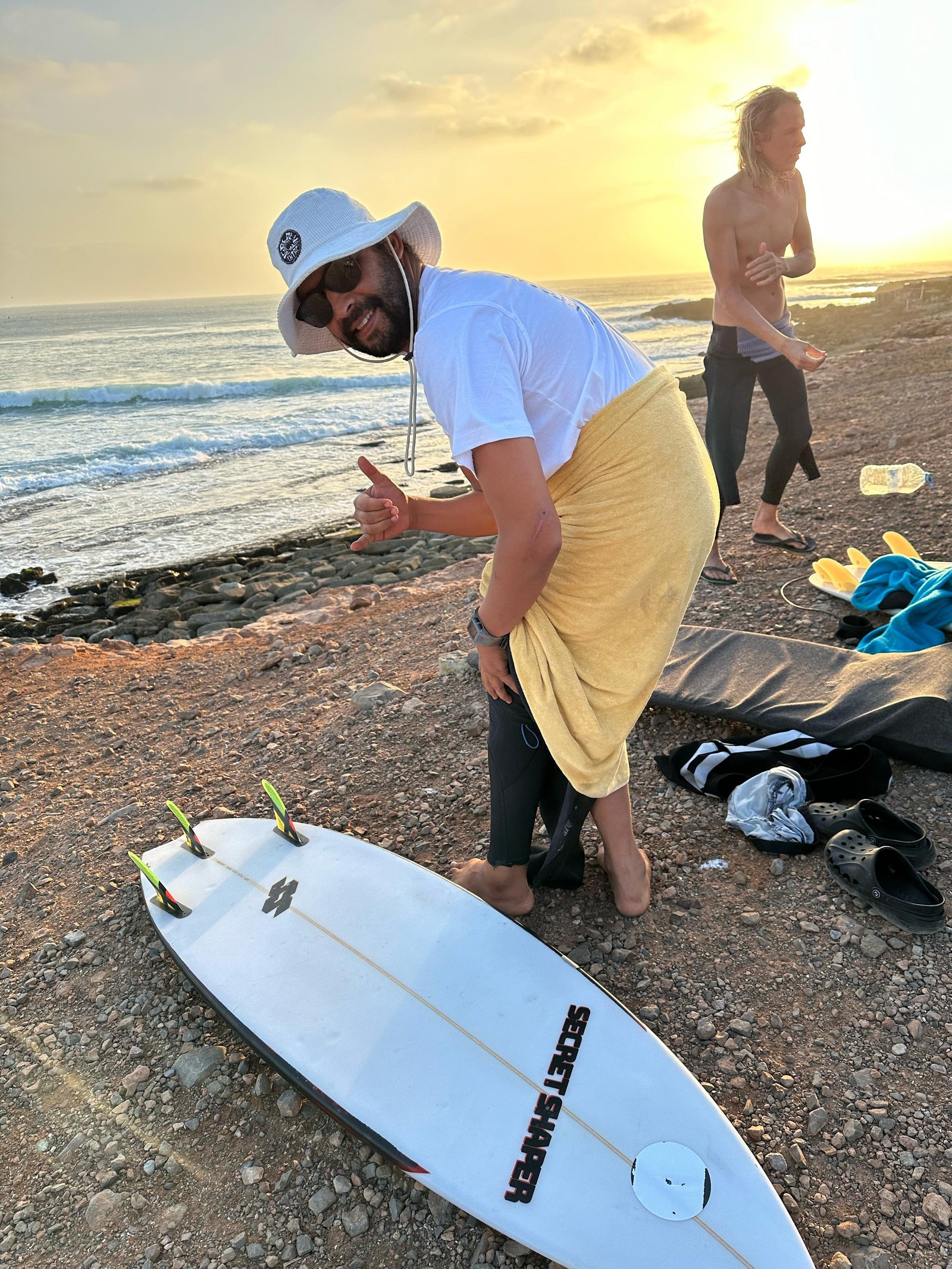 Surf coach Ramdani Yassine, founder of RamSurfCoach